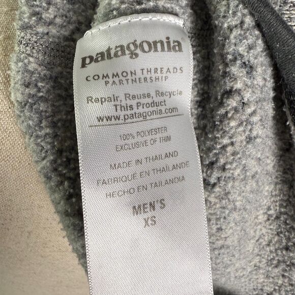 Patagonia Men's Quarter Zip Better Sweater Pullover Sz XS Chest Zip Pocket 2/$50 - Picture 9 of 11